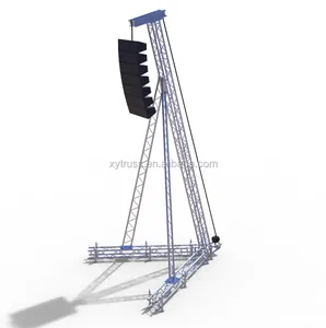 Line array stand crank lift tower tomcat speaker truss bridge