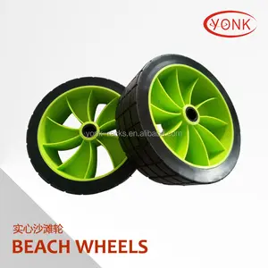 Оптовые продажи колеса 10-Пляжные колеса для байдарки/тележки с полиуретановыми шинами 10 дюймов
