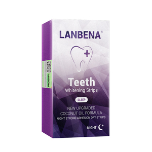 LANBENA brillant blanc blanchiment des dents bandes sèches pour la nuit - Product Image 2