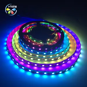 WS2812B Led Strip Dc 5V Witte Pcb Smart Adresseerbare Pixel WS2812 Ic 30/60/144 Leds Rgb 5050