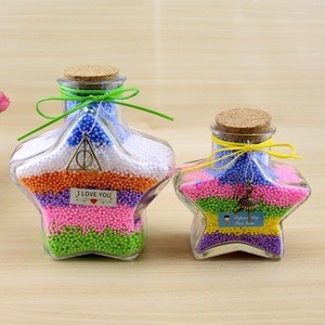 Barato de la fábrica de caramelo dulce frasco de vidrio de estrella de <span class=keywords><strong>cinco</strong></span> puntas en forma - Product Image 2