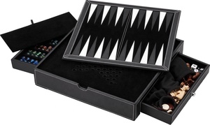 Best Selling Luxury Leather <strong>Backgammon</strong> Chess <strong>Board</strong> - Product Image 5