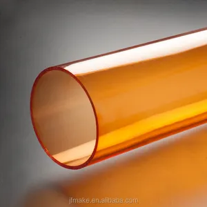 Tubo redondo de pc colorido transparente atacado de alta qualidade