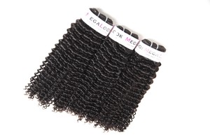 Longue Durée Bouclés 100 Pour Cent Remy Grade 8a Brésiliens Loquet Crochet Cheveux Armure - Product Image 3