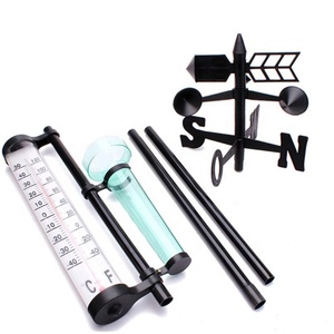 4 in 1 PP+PS+IRON Material Garden Ornament Decoration <strong>Weather</strong> Station Wind <strong>Vane</strong> for Sale - Product Image 3