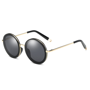 2019 de las mujeres ronda de moda de china <span class=keywords><strong>gafas</strong></span> sung <span class=keywords><strong>gafas</strong></span> flip <span class=keywords><strong>gafas</strong></span> de sol negro <span class=keywords><strong>gafas</strong></span> de sol bajo moq <span class=keywords><strong>gafas</strong></span> - Product Image 2