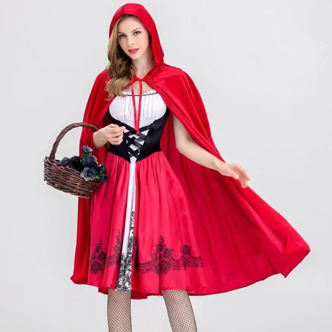 Halloween Cosplay Kostüm für Rotkäppchen