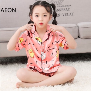 طفل الفتيات ملابس نوم قصيرة بيجامة السراويل للأطفال - Product Image 2