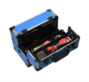 Customized Shock-proof Double-open Cover With Shoulder Strap For Household Aluminum Tool Case Handle Tool Case