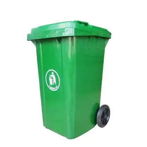 Hoge Kwaliteit 120L 100L 240L 660L 1100L Liter Groothandel Outdoor Duurzaam Goedkope Openbare Wielen Deksel Plastic Garbage Trash Afval Bin