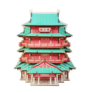 Neues Land Hohe Qualität Große 3D DIY berühmte Gebäude architektur Puzzle des Pavillons von Prinz Teng