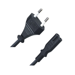 <span class=keywords><strong>EU</strong></span> Euro Européen 250 V 2 Broches AC Électrique Fil Câble D'extension IEC C7 D'extrémité Connecteur Plat cordon d'alimentation - Product Image 2