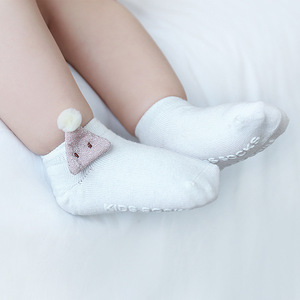 Printemps et été nouveau plastique antidérapant bébé fleur chaussettes Double <span class=keywords><strong>aiguilles</strong></span> bouche lâche nouveau-né enfants chaussettes de sol bateau court donc - Product Image 4