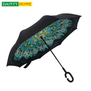 Encargo al por mayor plegable <span class=keywords><strong>de</strong></span> moda promocional invertida paraguas plegable - Product Image 3