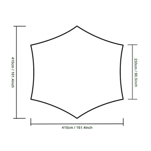 <span class=keywords><strong>Tenda</strong></span> impermeabile ultraleggera da 410*410cm da esterno portatile per famiglia 3-4 persone da campeggio amaca da pioggia <span class=keywords><strong>tenda</strong></span> a baldacchino - Product Image 4