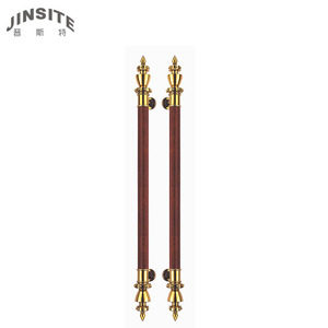 Manija de puerta de lujo de oro rosa antiguo vintage de buena calidad - Product Image 4