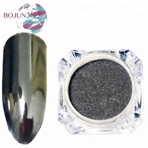 <span class=keywords><strong>Noir</strong></span> Miroir Ongles Glitter Poudre Métal Couleur Éblouissant Brillant Chrome Pigment Poussière Paillettes Nail Art Décorations - Product Image 1
