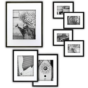 Colgantes de pared de madera negro MDF A4 <span class=keywords><strong>Marcos</strong></span> de fotos, 8x10 Marco de fotos simple para decoración del hogar - Product Image 5