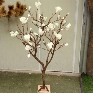 Ramas secas flor habitación Árbol de la boda decoración blanco Magnolia árbol Artificial - Product Image 3