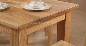 En gros simple blanc chêne table à manger en bois en bois massif table de chevet - Product Image 6
