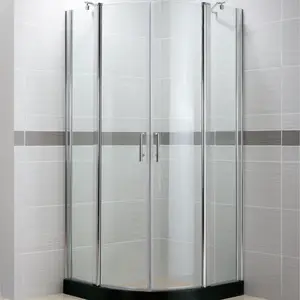 Kolay temizlik 2 parça sabit cam ve 2 parça sürgülü kapı duş camı 634