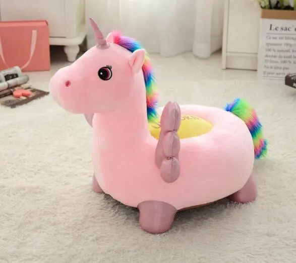 Direkt fabrik OEM unterstützung plüsch baby einhorn tier sofa stuhl/gefüllte plüsch einhorn tier sofa bett für kinder geschenk und rest nickerchen