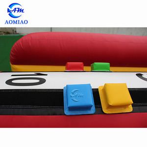 Bán Thiết Bị Trò Chơi Đua Xe Thử Thách Cạnh Tranh Chạy Nhảy <span class=keywords><strong>Bungee</strong></span> Bơm Hơi 2 Làn - Product Image 3