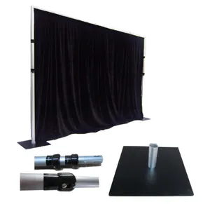 Cheap pipe and drape crossbar wedding backdrop aluminum stand pipe