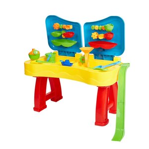 <span class=keywords><strong>Table</strong></span> de jeu d'eau de <span class=keywords><strong>sable</strong></span> <span class=keywords><strong>à</strong></span> double compartiment avec couvercle Accessoires Enfants Scène de plage extérieure avec cascade-Set Supply - Product Image 4