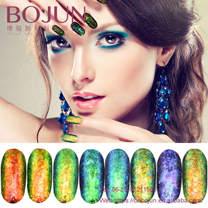 Bojun Nail <span class=keywords><strong>pigmet</strong></span> transparent arc-en-flake chrom caméléon ongles pigment poudre de perle - Product Image 3