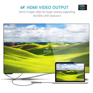 5 en 1 USB C vers <span class=keywords><strong>HDMI</strong></span> et RJ45 Gigabit Ethernet et 2 USB3.0 et PD Hub <span class=keywords><strong>adaptateur</strong></span> de charge pour Macbook Pro et <span class=keywords><strong>Samsung</strong></span> S9 <span class=keywords><strong>S10</strong></span> Etc. - Product Image 5
