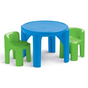 Professional custom plastic chair and table for kid mould child dining round table mould