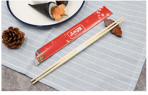 2025 Bán Chạy Nhất Nhật Bản Double-Sử Dụng Dùng Một Lần Sushi Tre Đũa Tái Sử Dụng Bằng Gỗ Dao Kéo Đám Cưới Tre Tự Nhiên Giấy - Product Image 6