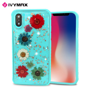 Ivymax real flor caso del teléfono móvil para el iPhone 8 x, X para el caso del iPhone, caja del teléfono inteligente - Product Image 1