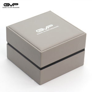 Di lusso grigio freddo DELL'UNITÀ di elaborazione di cuoio della cassa per orologi contenitore di vigilanza di cuoio di trasporto del commercio all'ingrosso su ordinazione - Product Image 2