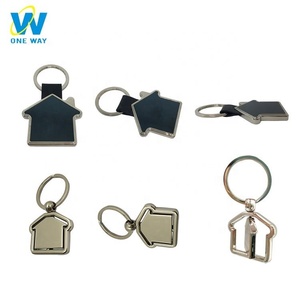 Personnaliser rotatif logé porte-clés en métal en forme - Product Image 1