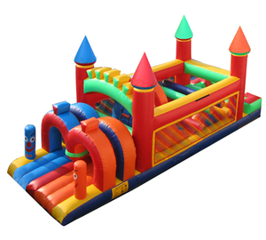 Hot 2021 moins cher parcours d'obstacles gonflable adultes rebondissant château de saut avec toboggan <span class=keywords><strong>prix</strong></span> usine - Product Image 3