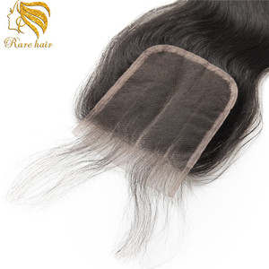 Lsy Bestseller de 2017 4x4 100% Cierre del cabello humano con el pelo del bebé - Product Image 3