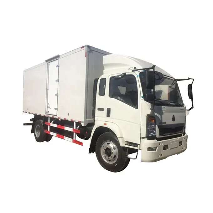 Howo 4X2 Van Cargo Khô Hộp Xe Tải Với Giá Thấp Cho Châu Phi