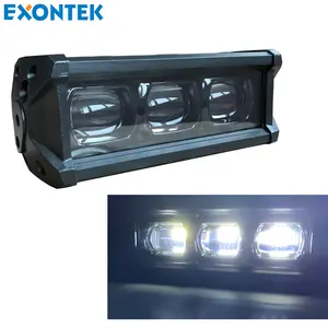 2019 Accesorios 4X4 9D lente Crees 30 W 8,5 pulgadas led Barra de luz de trabajo 6D faro 8D DRL lámpara corriendo 4WD