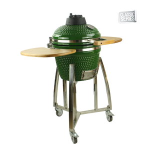Auplex 16 "Classique grand oeuf vert en céramique en forme de charbon de bois kamado <span class=keywords><strong>barbecue</strong></span> - Product Image 1
