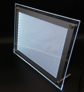 Tùy chỉnh Acrylic LED ánh sáng đơn chủ hiển thị đứng Tabletop Rack hiển thị - Product Image 3