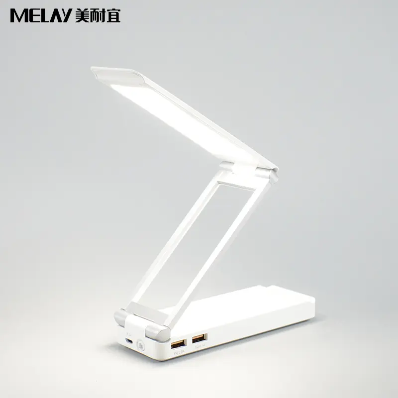 Dimmable Foldable Rechargeable Lamp With Power Bank