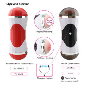 ถ้วยช่วยตัวเองสำหรับผู้ชาย 4D ช่องคลอดจำลอง ช่องปากจำลอง ทำจากซิลิโคน รูคู่ ช่วยจำลองการมีเพศสัมพันธ์ทางปากและทางช่องคลอด ของเล่นทางเพศสำหรับผู้ชาย - Product Image 2