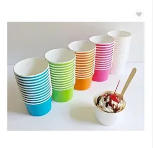 Gran oferta de tazas de papel de 8 onzas para helados calientes/fríos