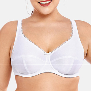 <span class=keywords><strong>Reggiseno</strong></span> Plus Size con <span class=keywords><strong>Ferretto</strong></span>, <span class=keywords><strong>Senza</strong></span> Imbottitura, Supporto Completo, Traspirante, Copertura Totale, Prodotto da Fabbrica Certificata OEKO - Product Image 3