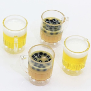 Accessori per Casa delle Bambole in Resina, Miniatura di Boccale di Birra Verde per Decorazioni Slime - Product Image 3