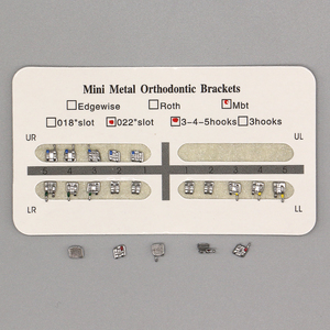 Brackets Ortodontici in Metallo MIM Mini Standard MBT per Uso Dentale - Product Image 2