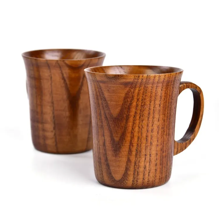 Vente Chaude classique Jujube Bois Artisanat Tasse à Thé 300 ml Tasse À Café