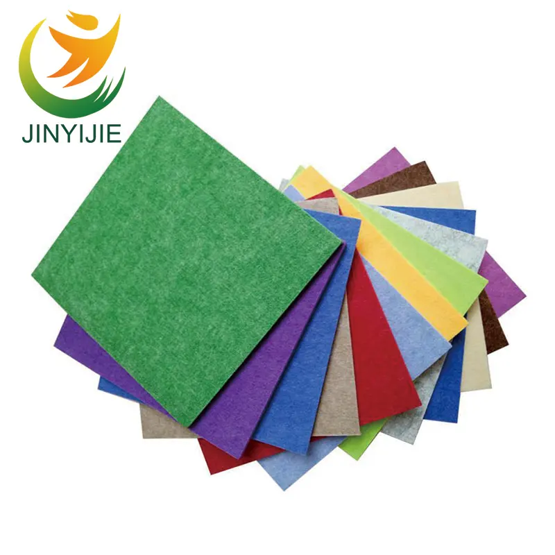 PET decorative polyester fibre acoustical panel plastic wall covering sheets